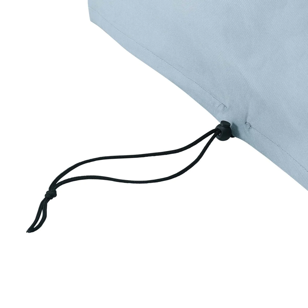 47" Gray Outdoor All-Weather Patio Round Corner Chair Cover - Image 2