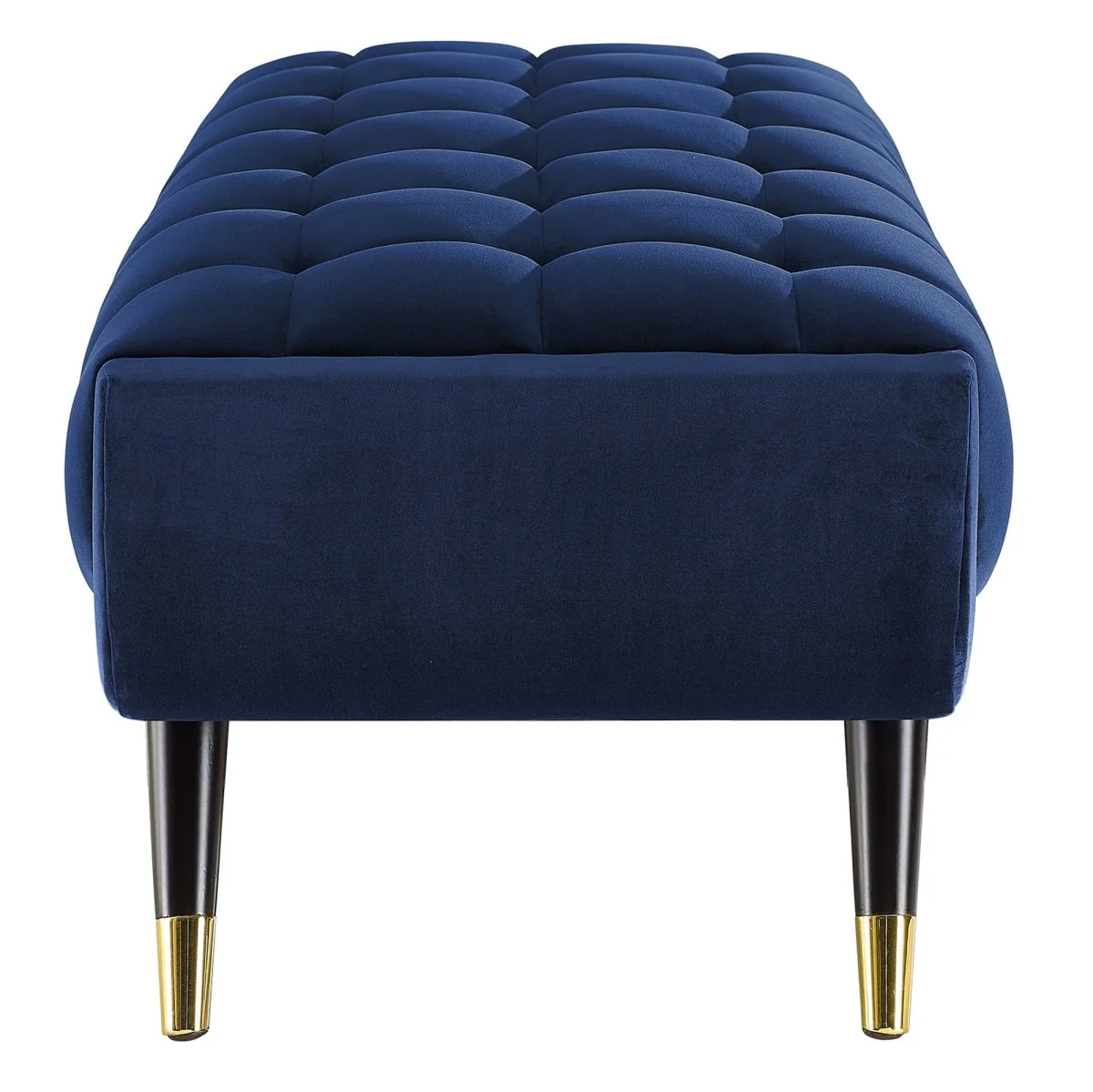 48 Inch Performance Velvet Accent Bench with Gold Metal Caps - Image 11