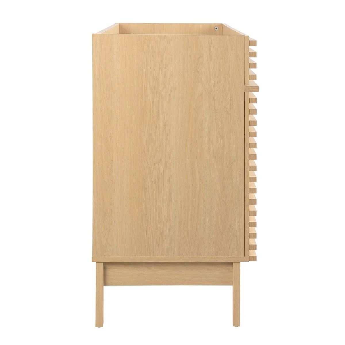 48" Mid-Century Bathroom Vanity Cabinet – Sink Compatible, Stylish Storage Cabinet - Image 22