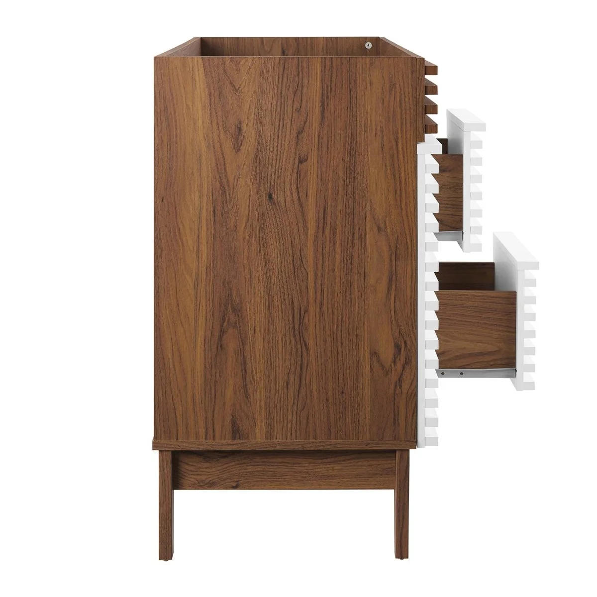 48" Mid-Century Bathroom Vanity Cabinet – Sink Compatible, Stylish Storage Cabinet - Image 62