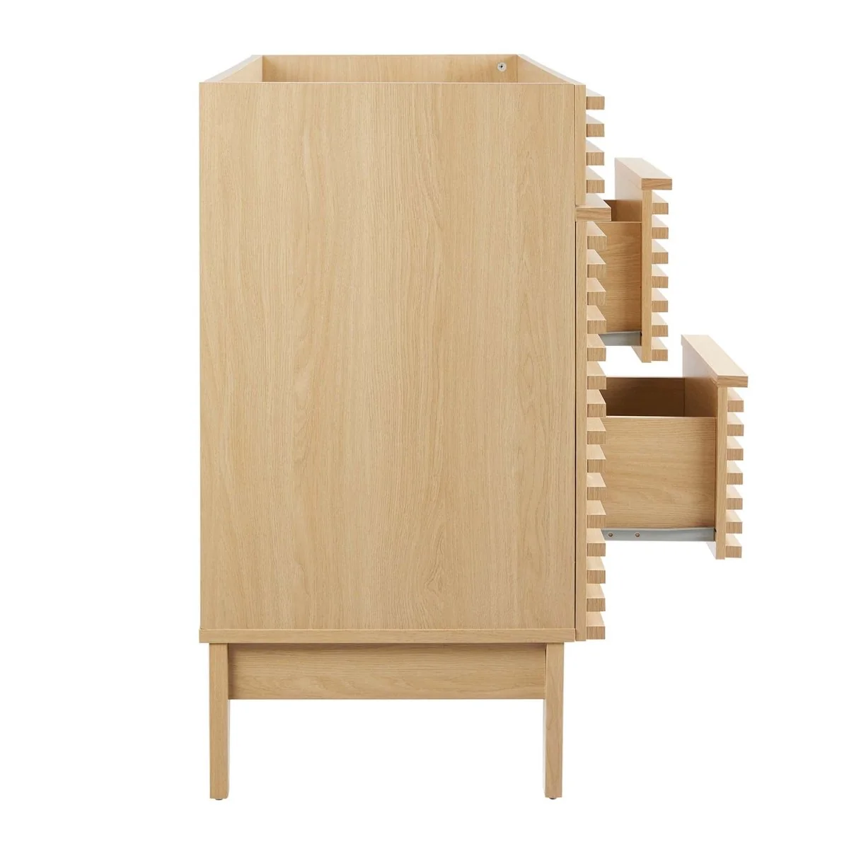 48" Mid-Century Bathroom Vanity Cabinet – Sink Compatible, Stylish Storage Cabinet - Image 80