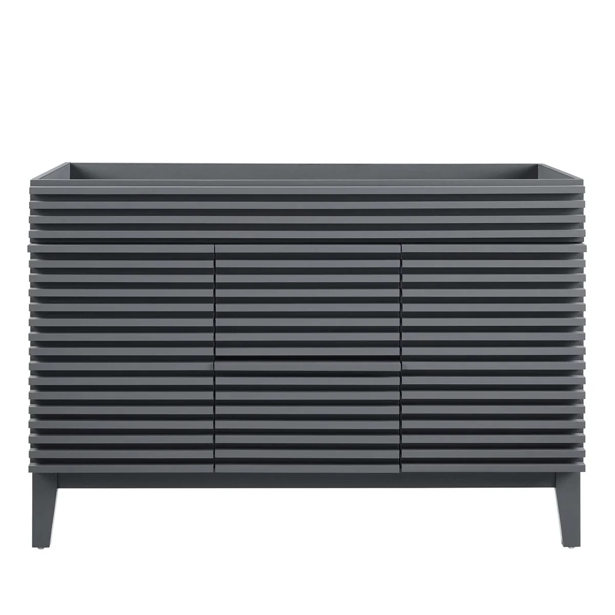48" Mid-Century Bathroom Vanity Cabinet – Sink Compatible, Stylish Storage Cabinet - Image 88