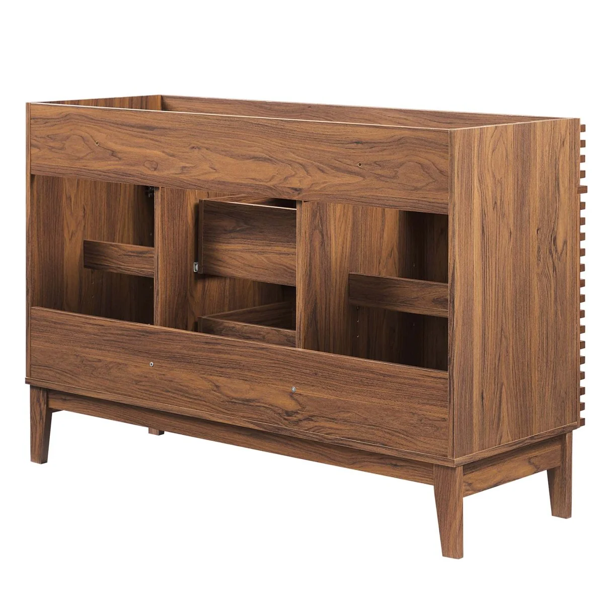 48" Mid-Century Bathroom Vanity Cabinet – Sink Compatible, Stylish Storage Cabinet - Image 95