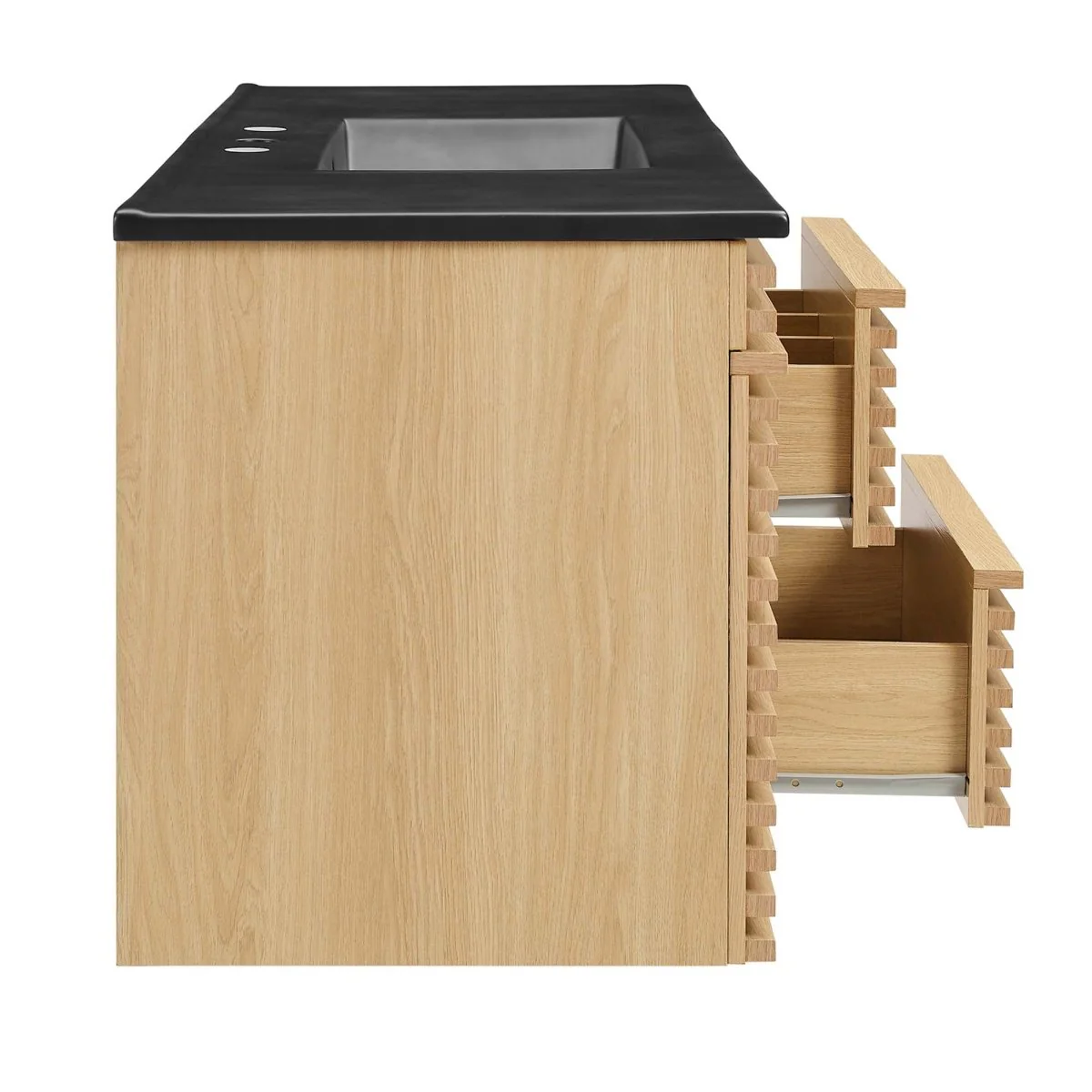 48" Wall-Mount Double Sink Bathroom Vanity — Modern Floating Design with Cabinet Storage - Image 116