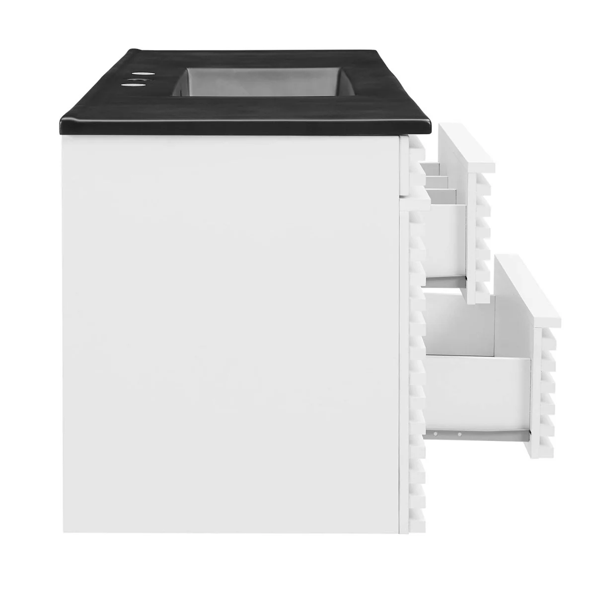 48" Wall-Mount Double Sink Bathroom Vanity — Modern Floating Design with Cabinet Storage - Image 126