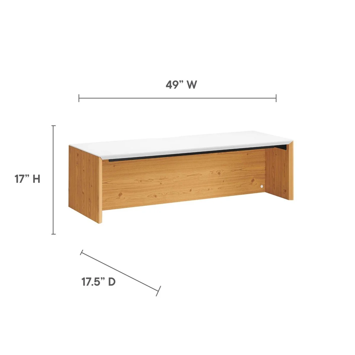 49" Wall-Mount Office Desk – Floating Space-Saving Workstation for Home or Office - Image 3