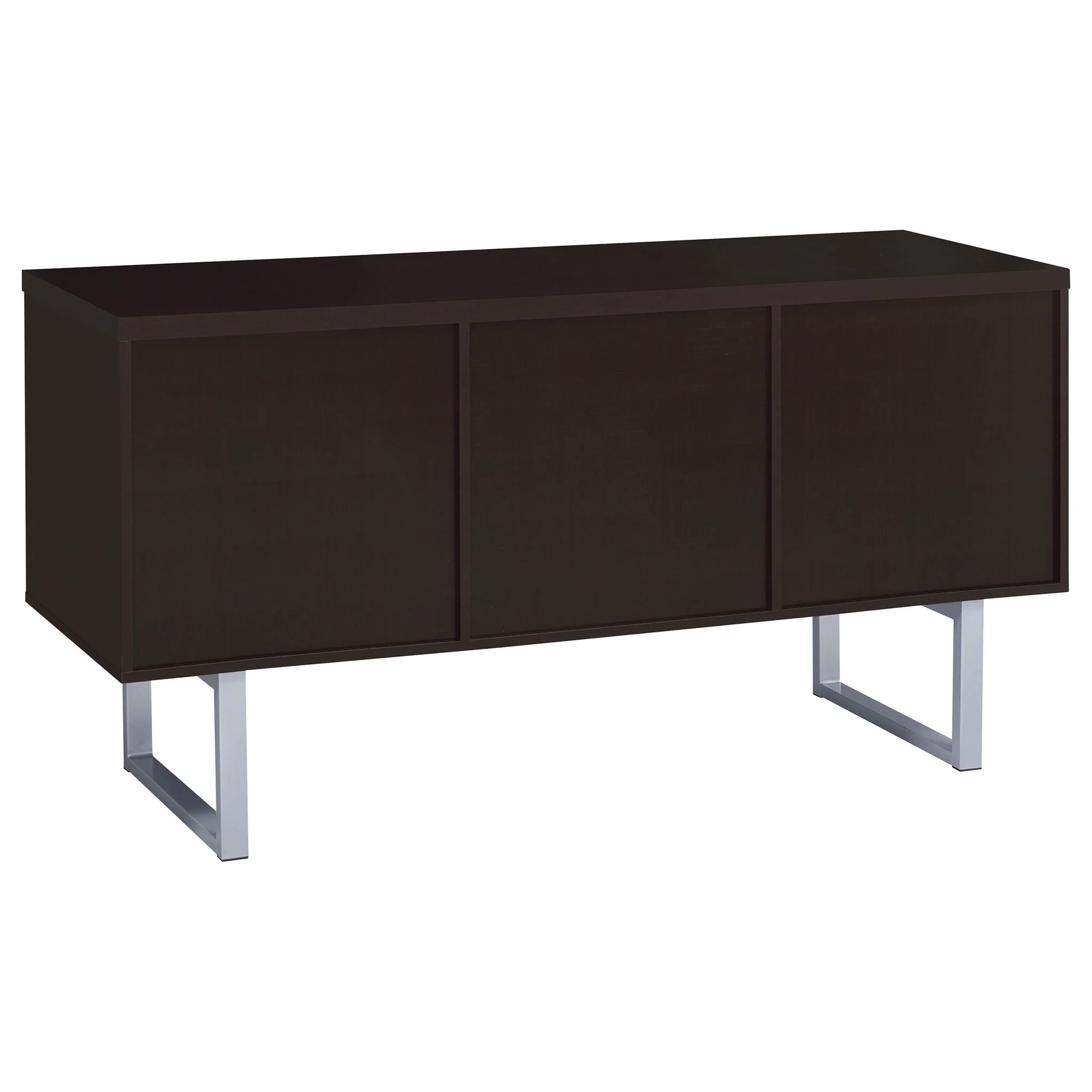 5 Drawer Credenza With Open Shelving - Cappuccino - Image 8