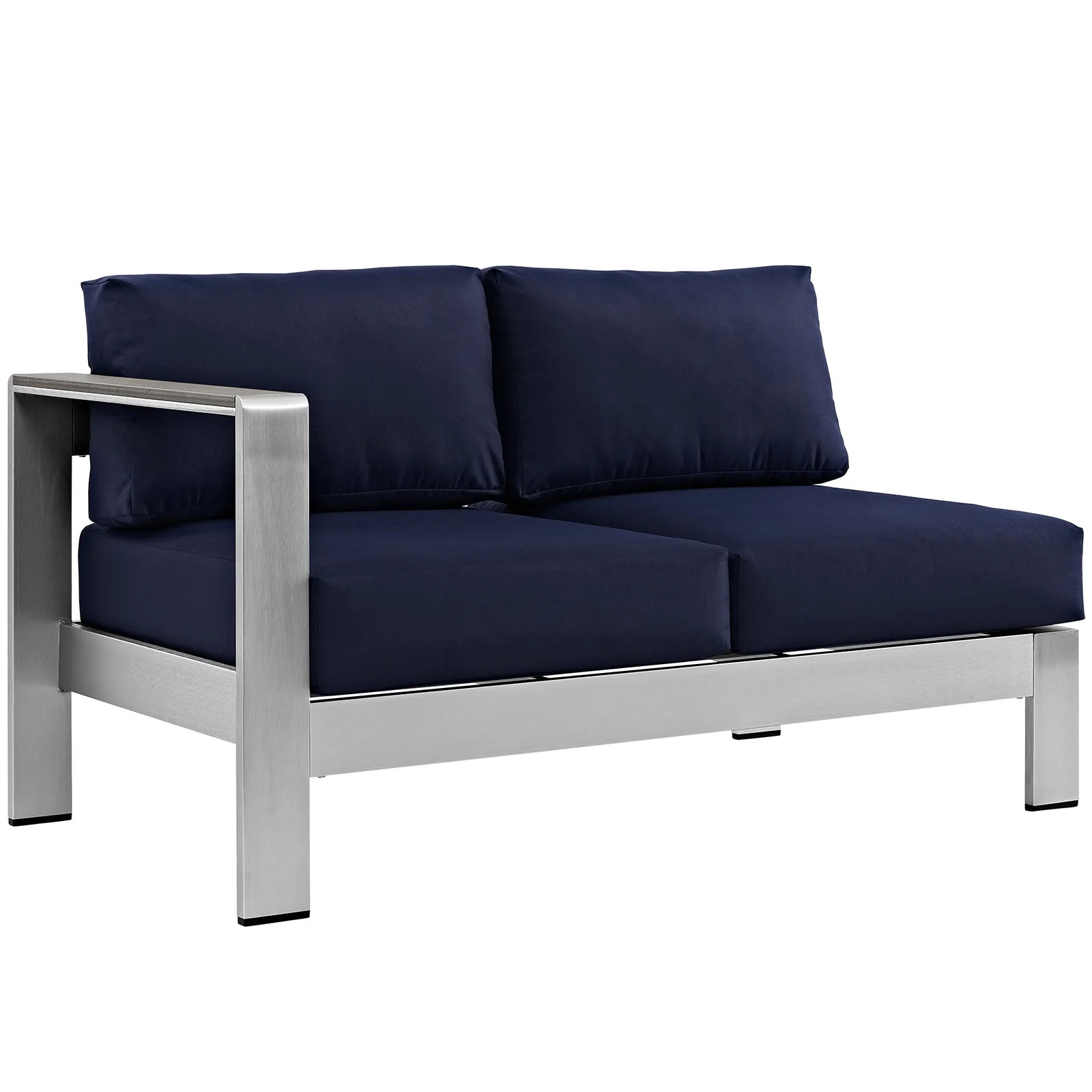 5-Piece Aluminum Outdoor Sectional Sofa Set - Modular Patio Seating, Weather-Resistant - Image 2