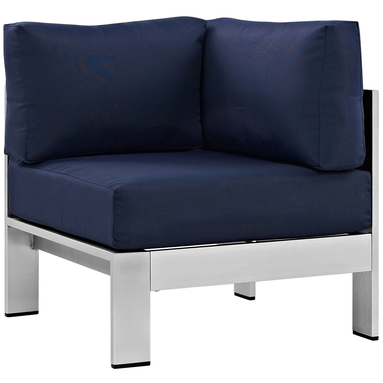 5-Piece Aluminum Outdoor Sectional Sofa Set - Modular Patio Seating, Weather-Resistant - Image 5