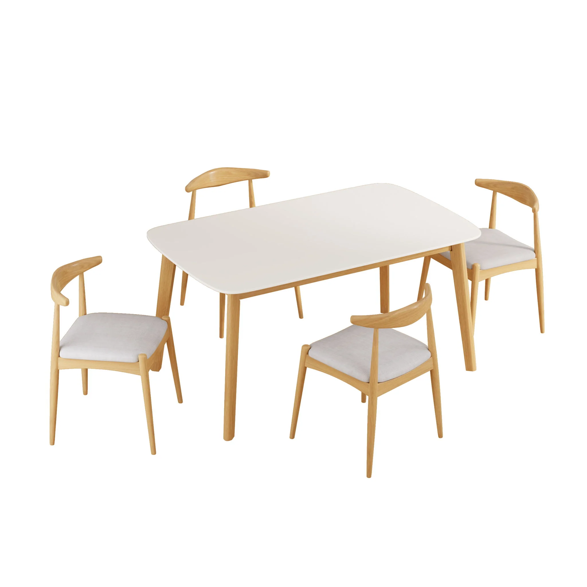 5 Piece Dining Set With Upholstered Chairs - Image 7