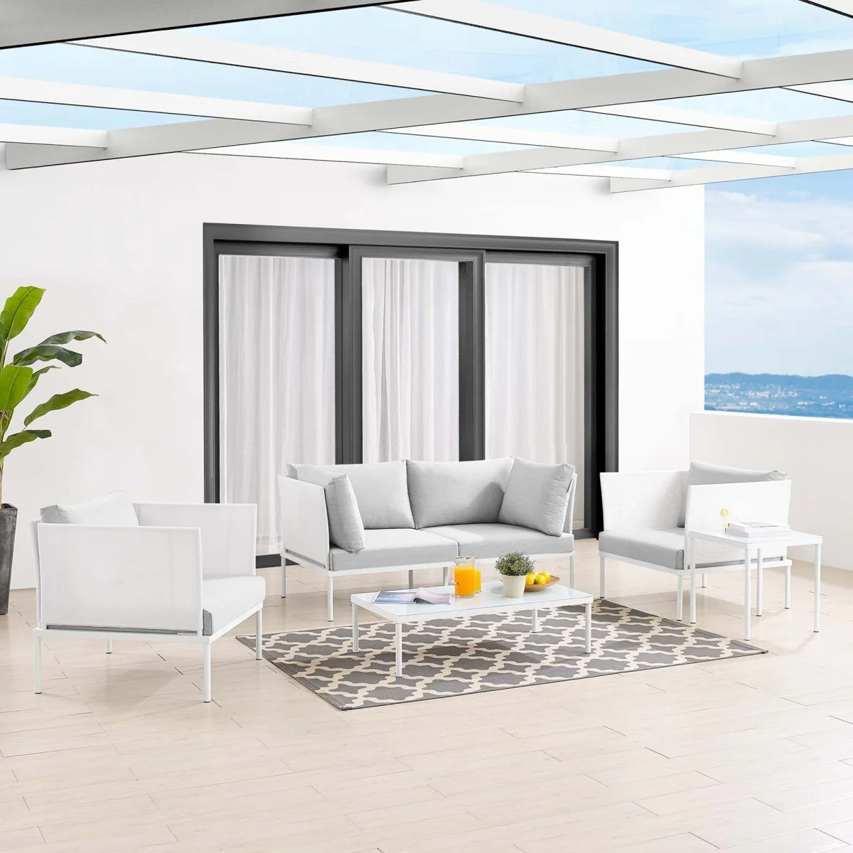 5-Piece Outdoor Patio Aluminum Furniture Set - Image 9