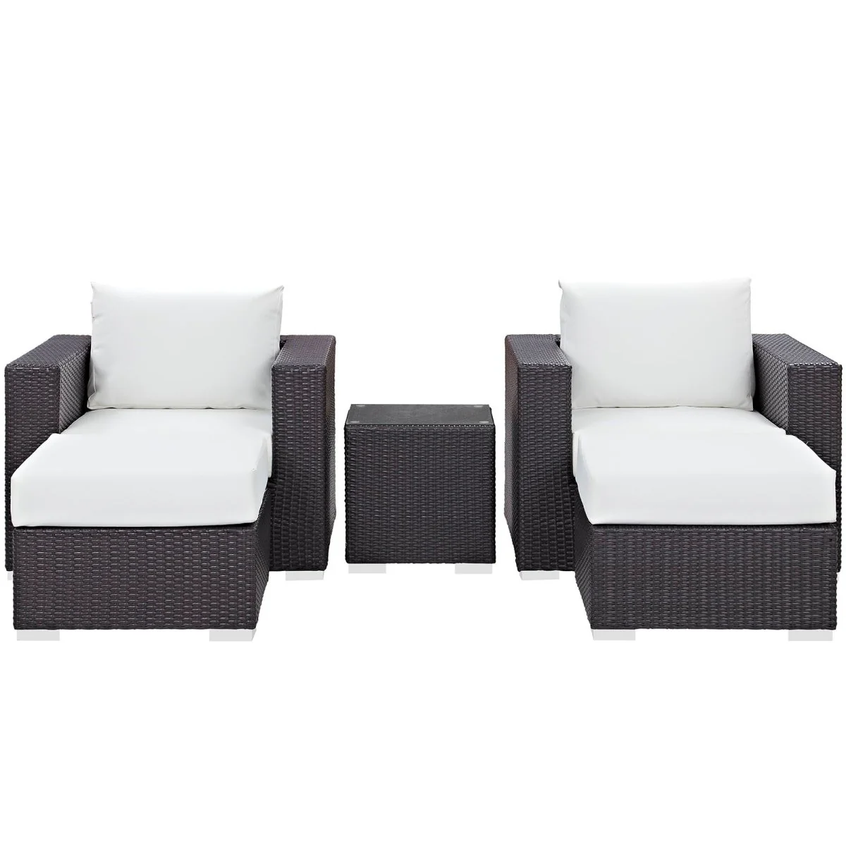5-Piece Outdoor Patio Rattan Aluminum Sectional Sofa Set - Image 27