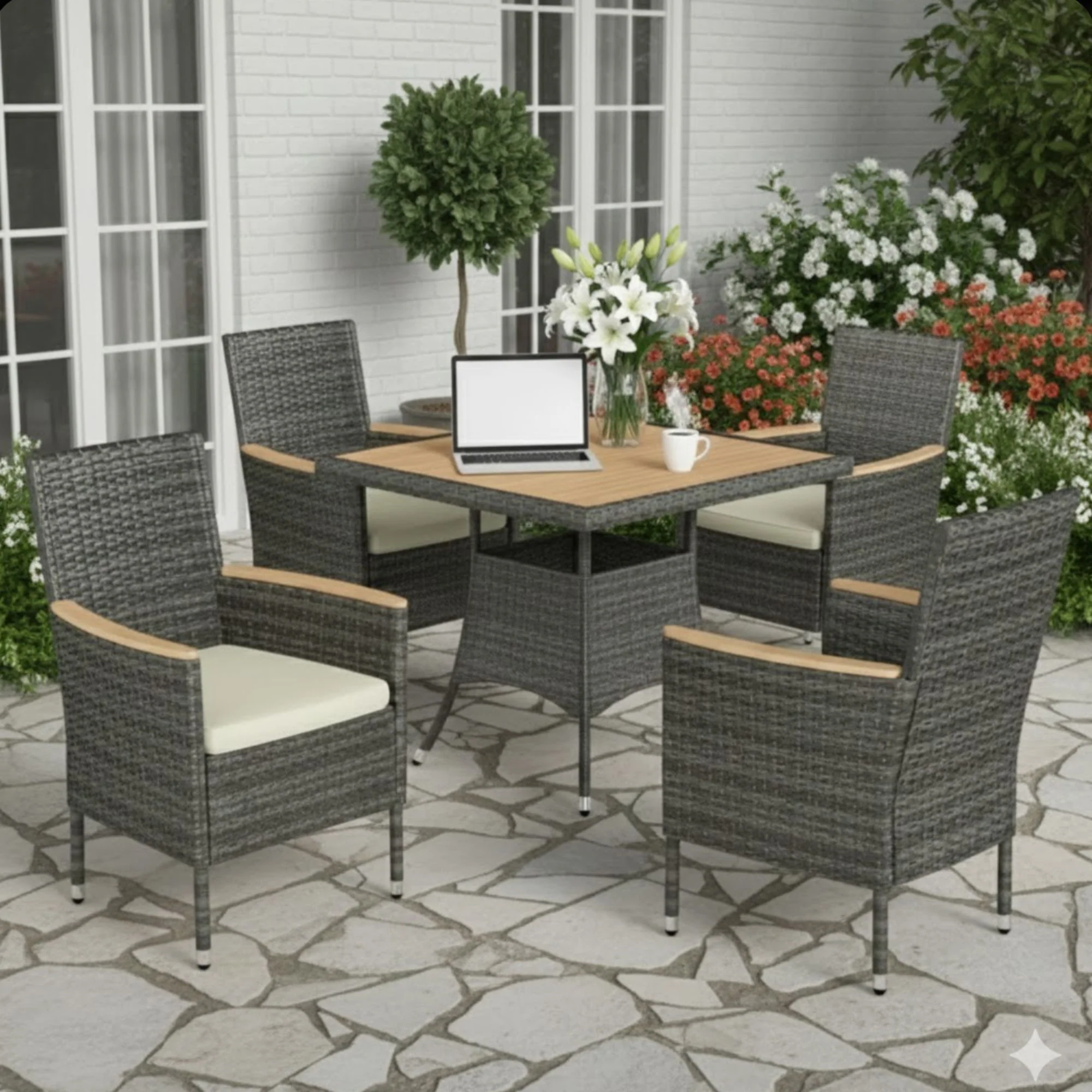 5 Piece Patio Dining Set With Table - Image 17