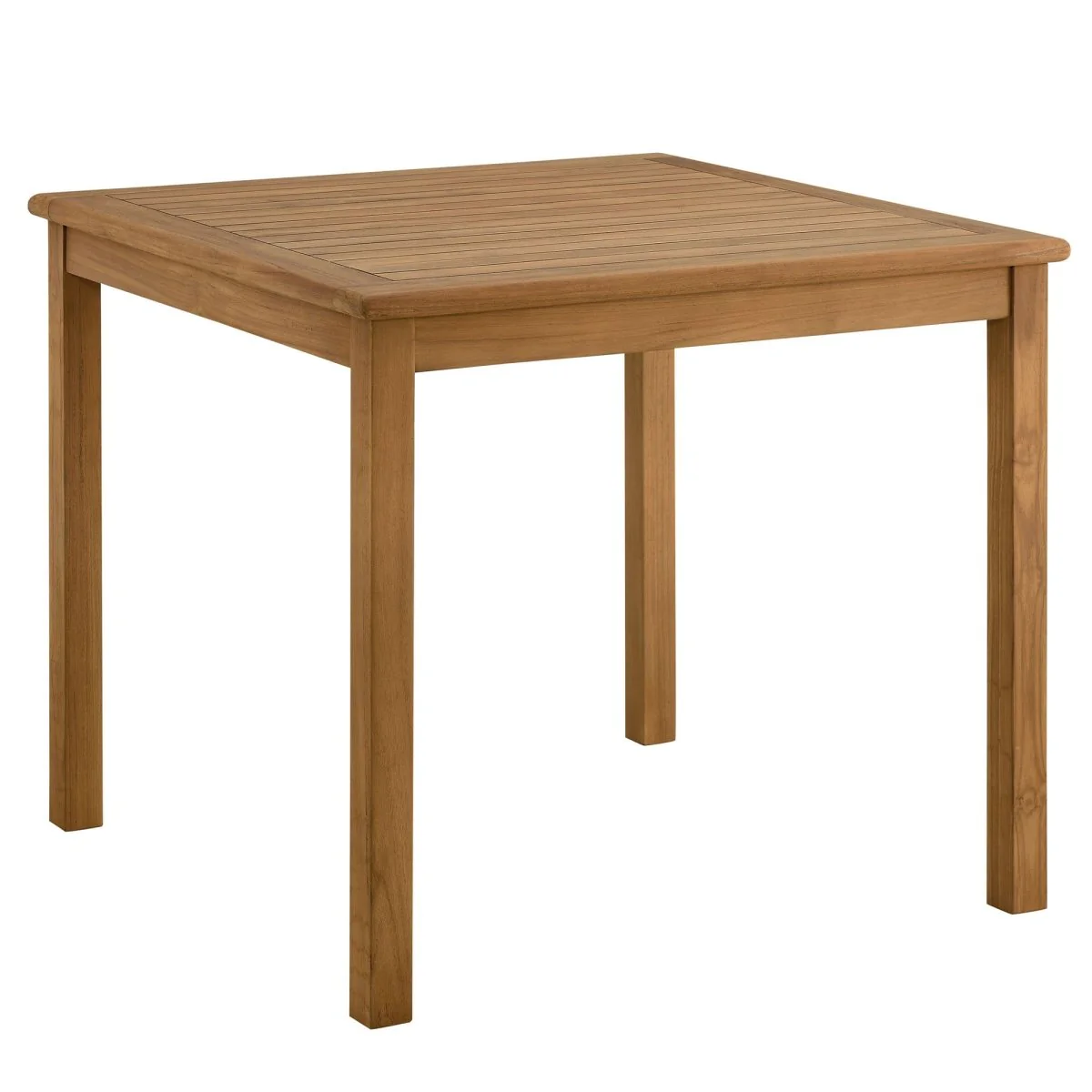 5-Piece Teak Wood Outdoor Dining Set with Rope Folding Chairs for Patio & Garden - Image 10