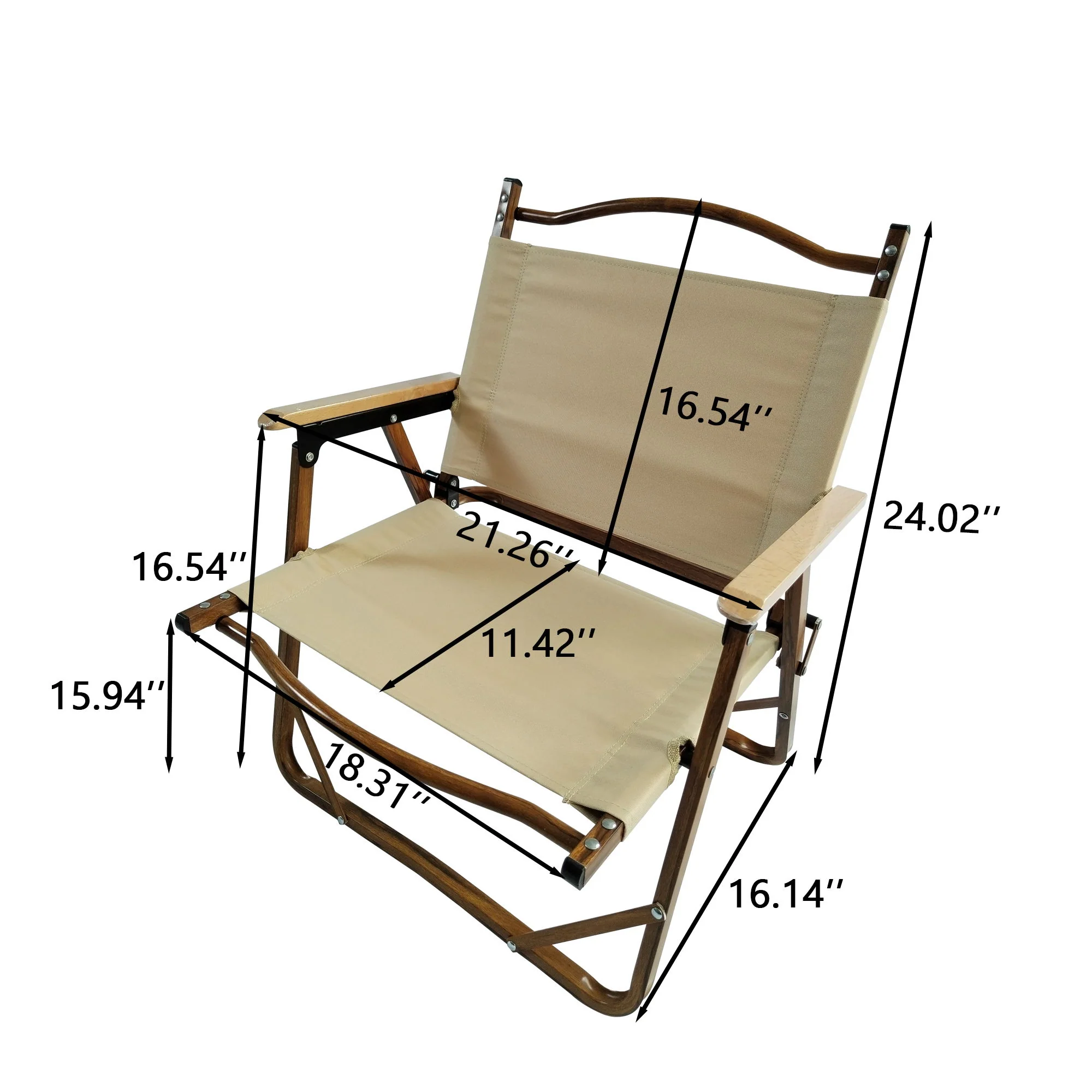 5 Pieces Dining Set, Multi-Function Foldable And Portable, 1 Dining Table & 4 Folding Chairs, Indoor And Outdoor Universal For Children - Natural - Image 5