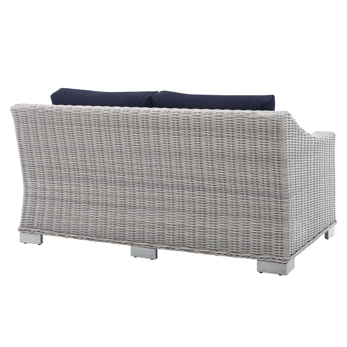 55" Outdoor Patio Loveseat – Wicker Rattan Seating with Sunbrella Fabric Cushions - Image 24