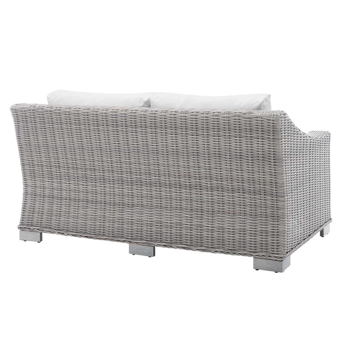 55" Outdoor Patio Loveseat – Wicker Rattan Seating with Sunbrella Fabric Cushions - Image 6