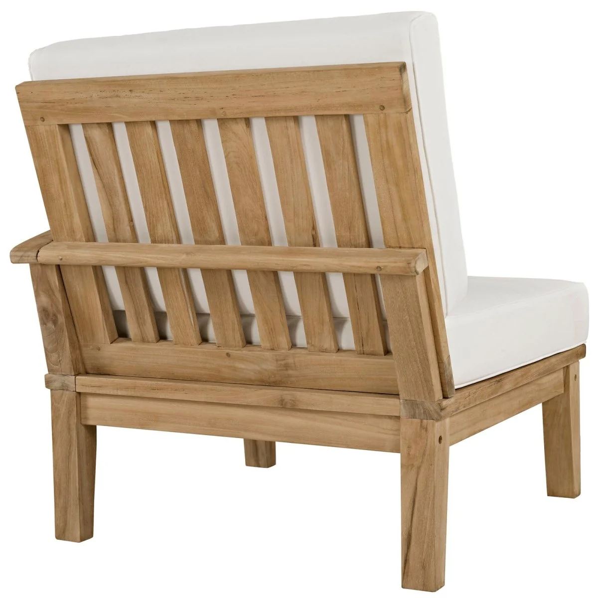 57" 2-Piece Teak Wood Outdoor Patio Sofa Set with Cushions and All-Weather Durability - Image 5