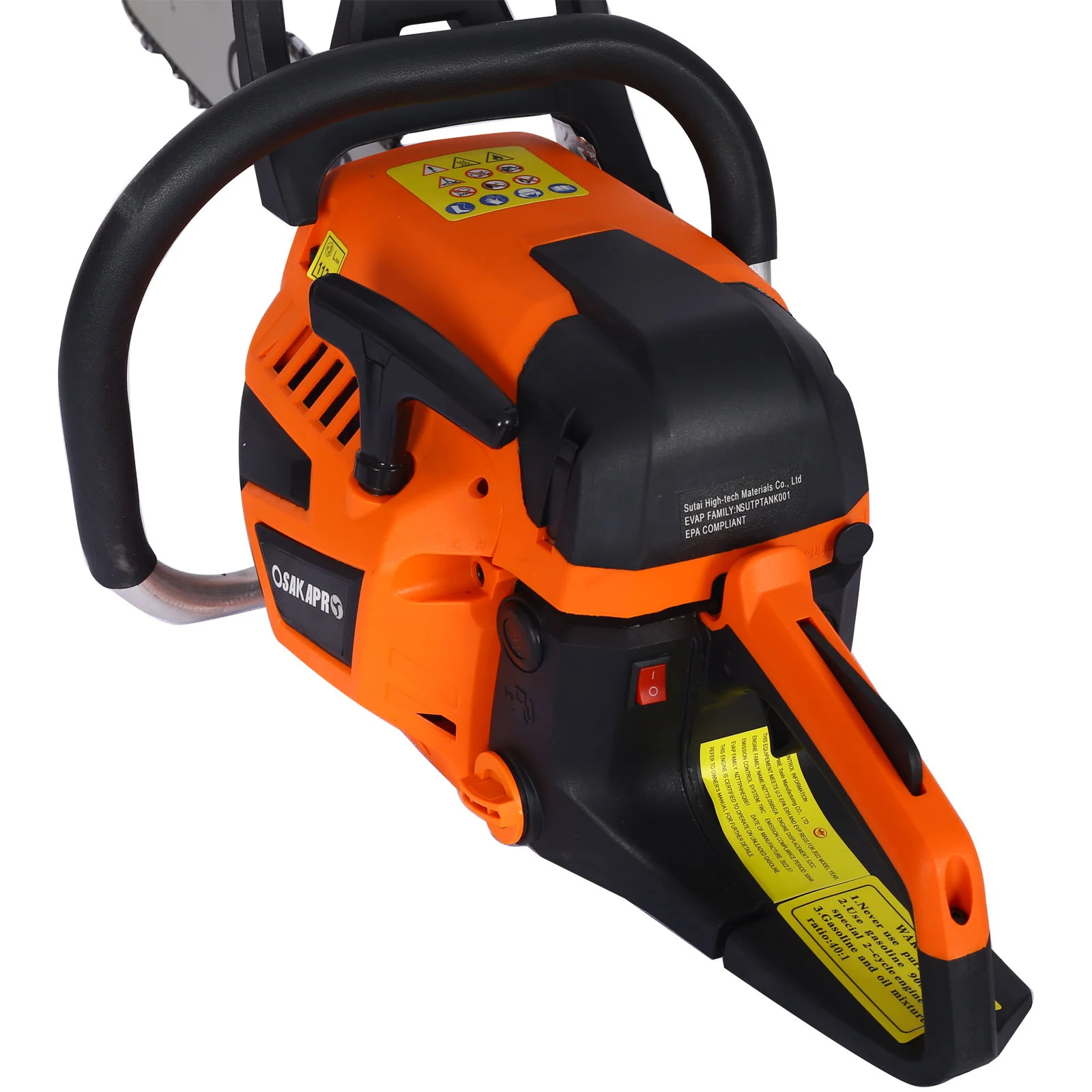 58Cc Gasoline Chainsaw 20" For Tree And Wood Cutting Epa Compliant - Orange - Image 4