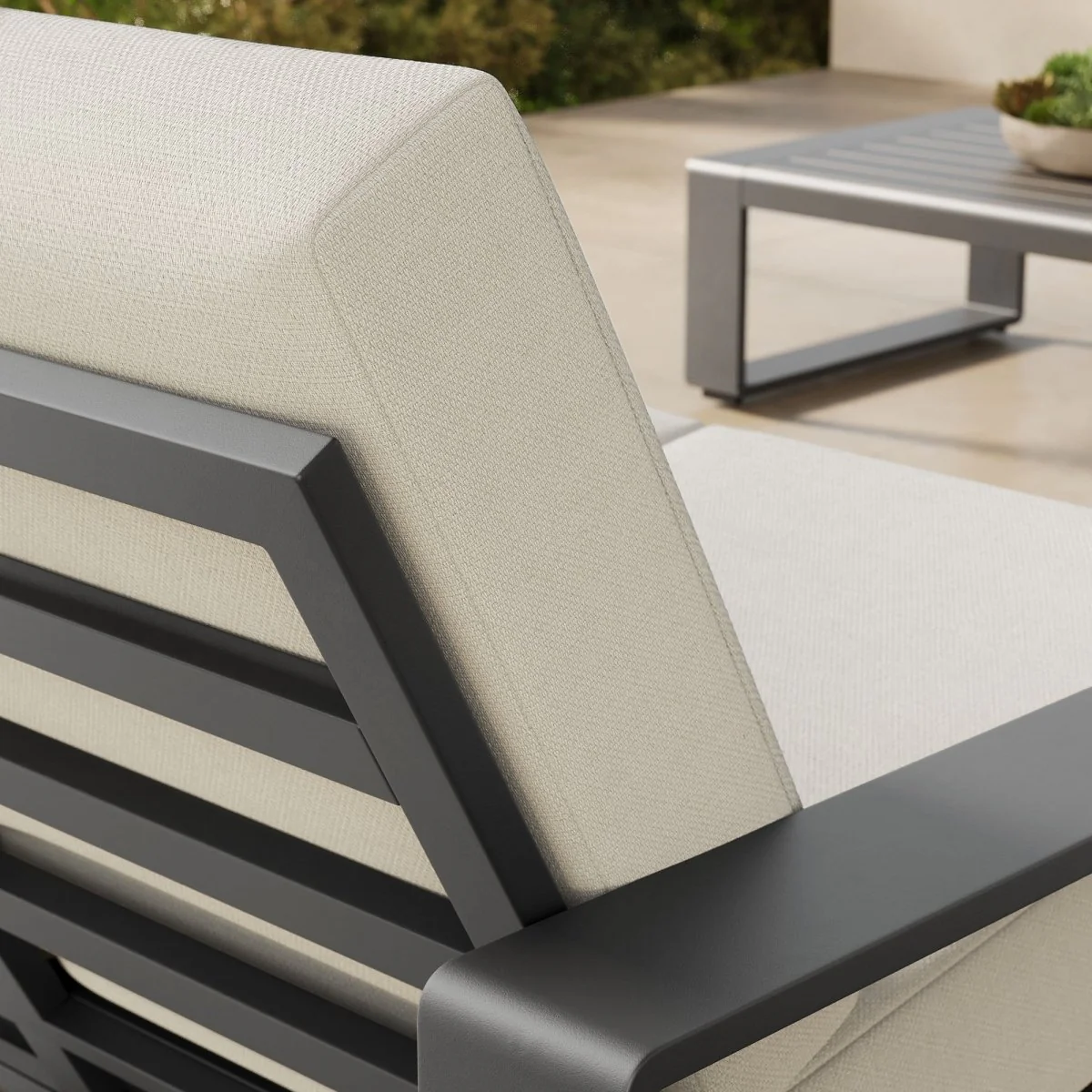 59" Aluminum Outdoor Loveseat with Weather-Resistant Cushions for Patio - Image 22