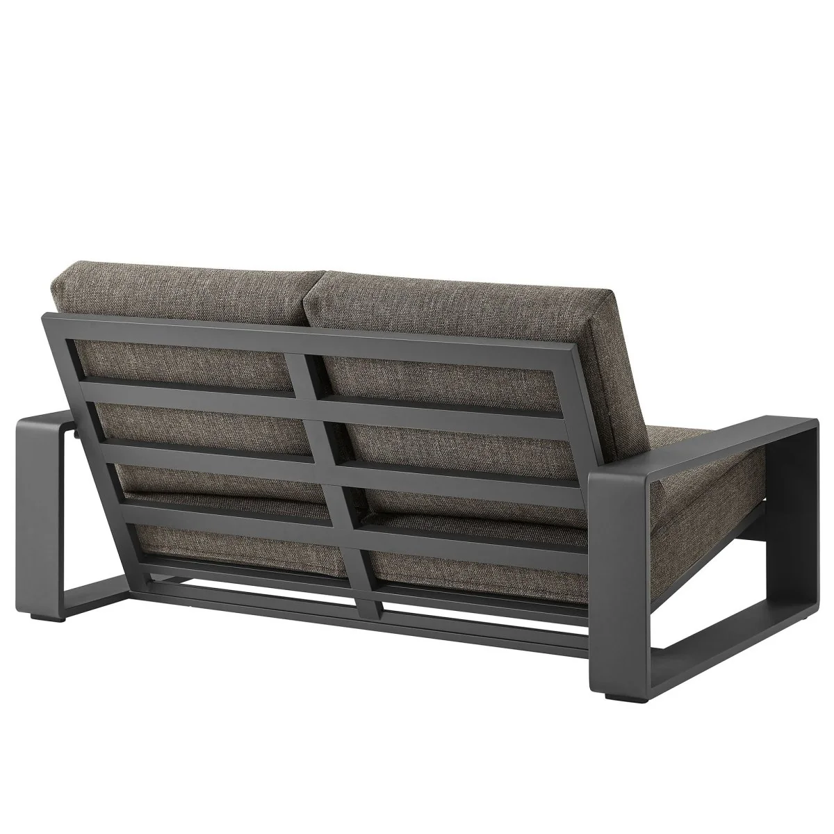 59" Aluminum Outdoor Loveseat with Weather-Resistant Cushions for Patio - Image 6