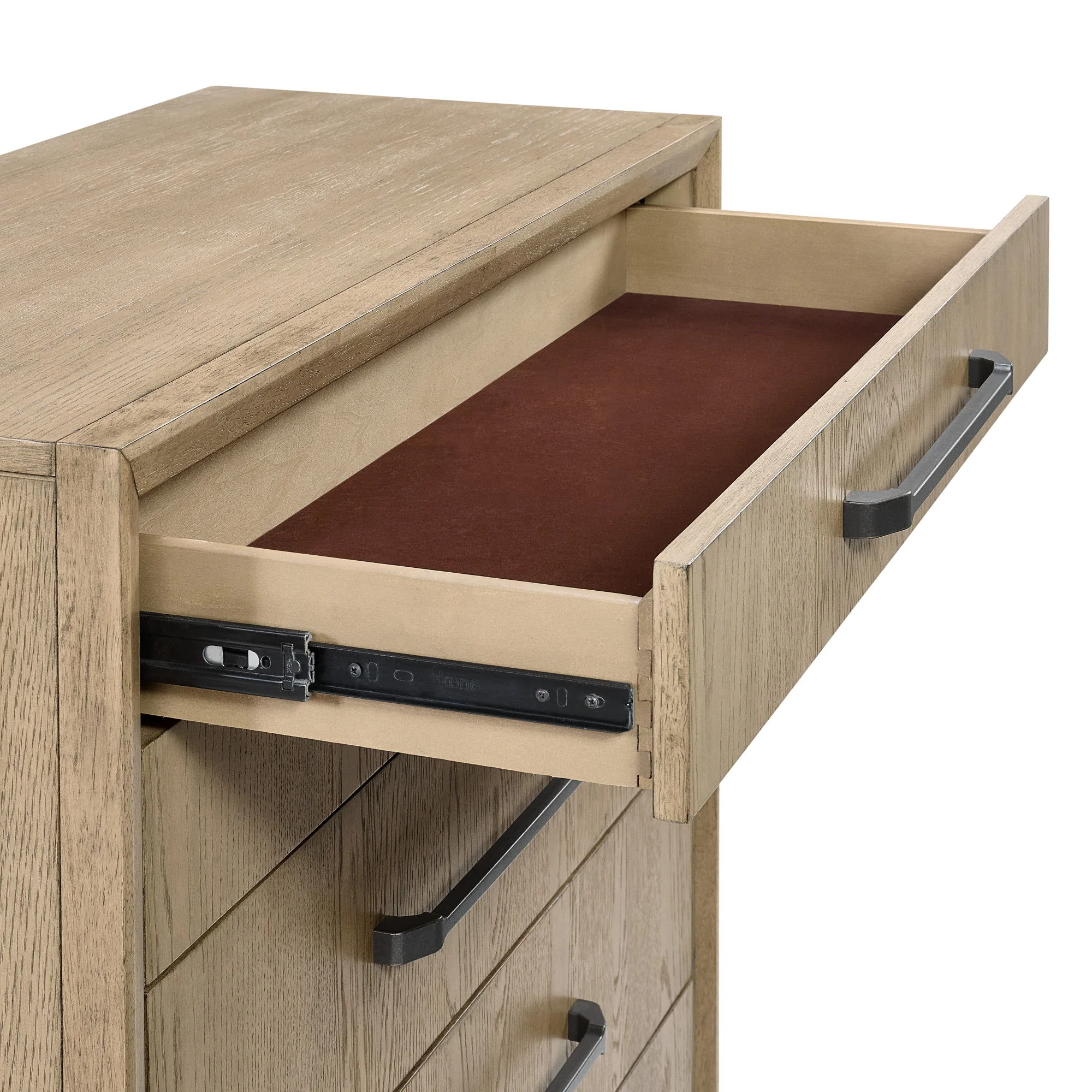 6 Drawer Chest With Smooth Glides - Brown - Image 4
