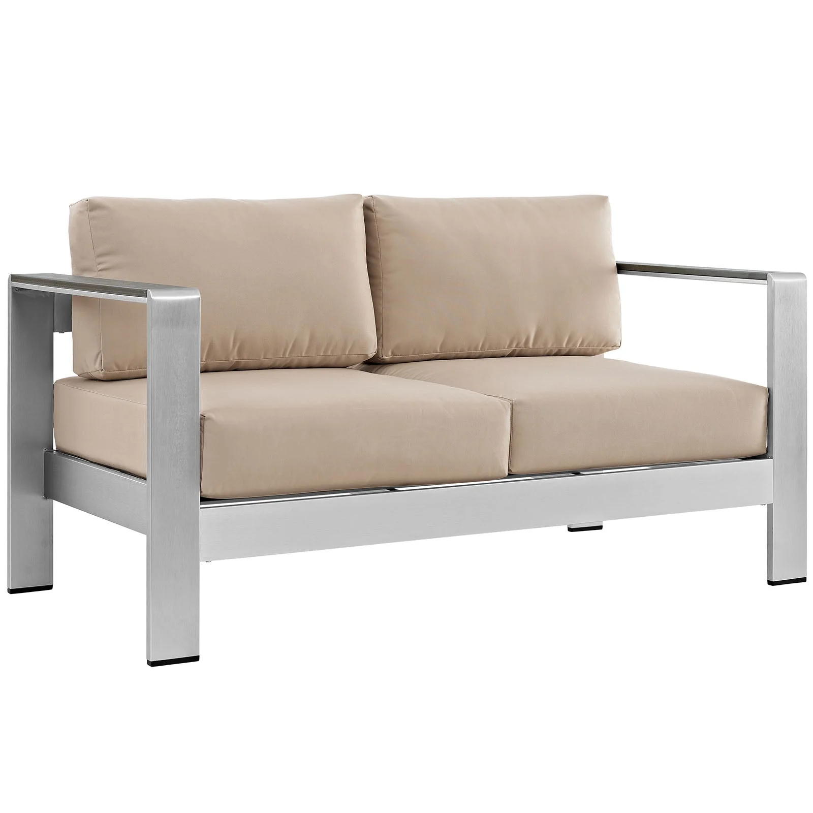6-Piece Aluminum Outdoor Sectional Sofa Set for Patio, Garden and Poolside Seating - Image 2