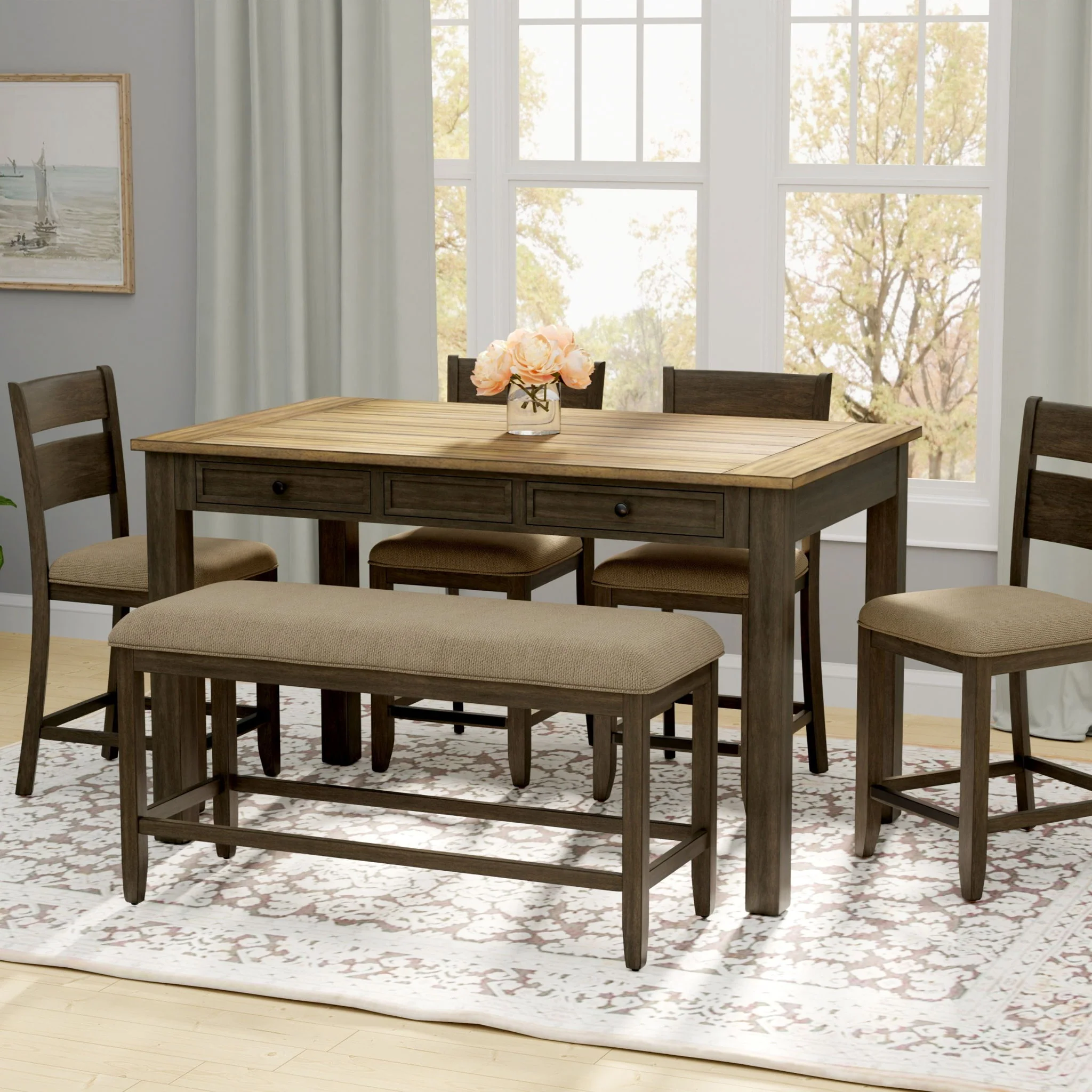 6 Piece Gathering Dining Set - Image 13