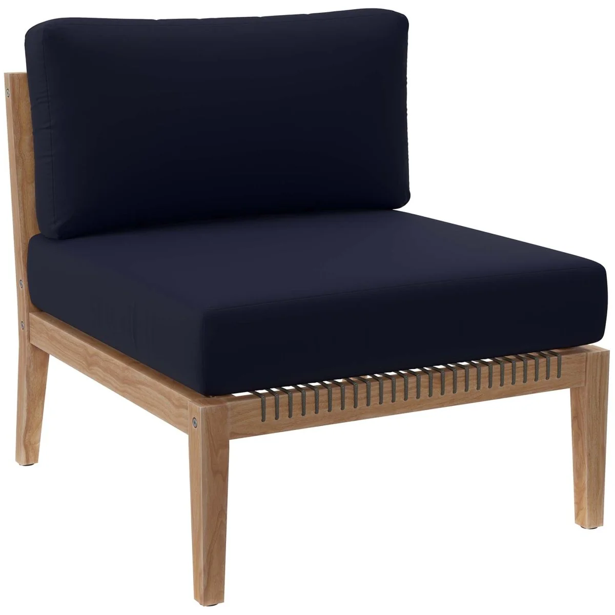 6-Piece Teak Outdoor Sectional Sofa Set, Modular Design for Patio and Deck - Image 20