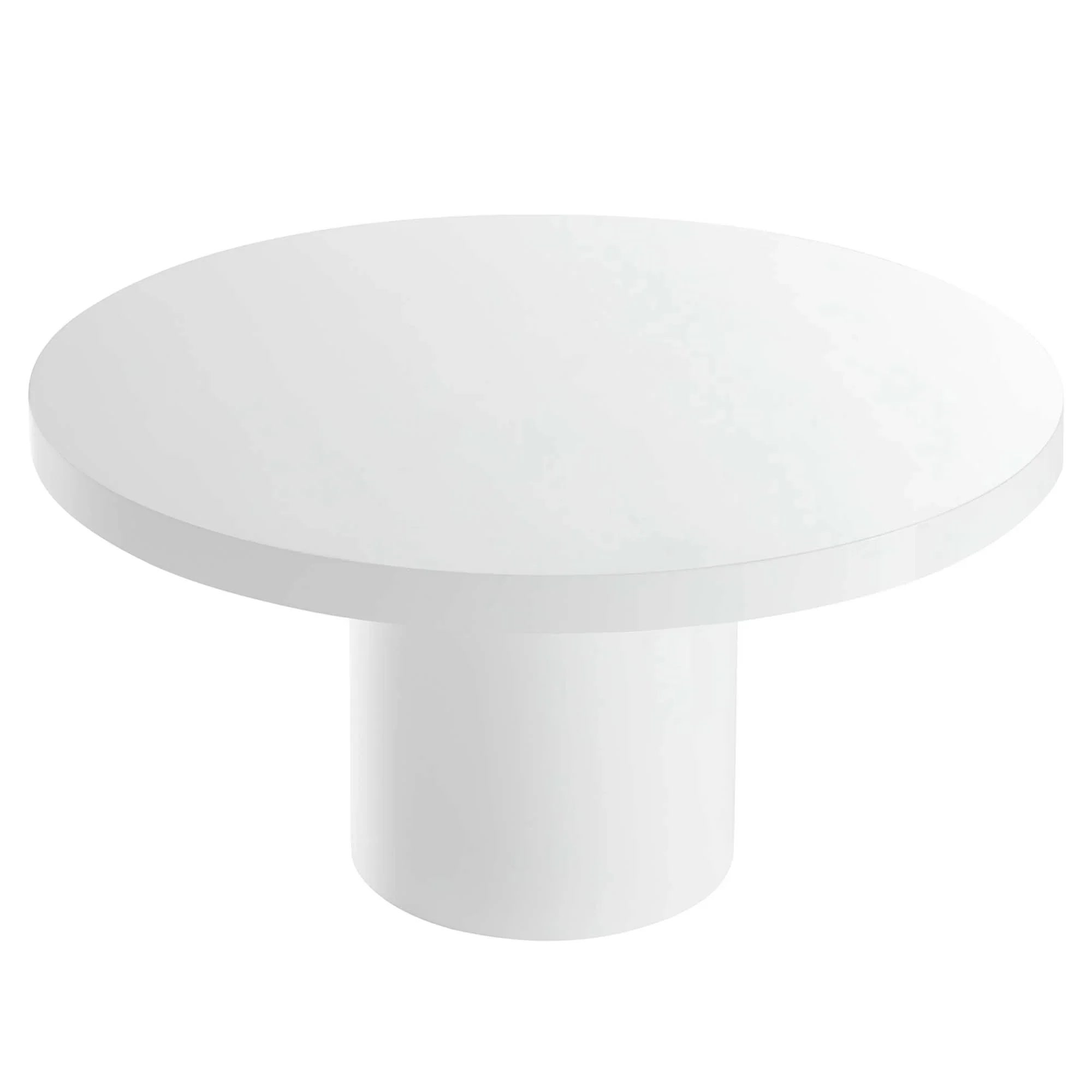 60 Inch Round Modern High Gloss MDF Dining Table - Image 22