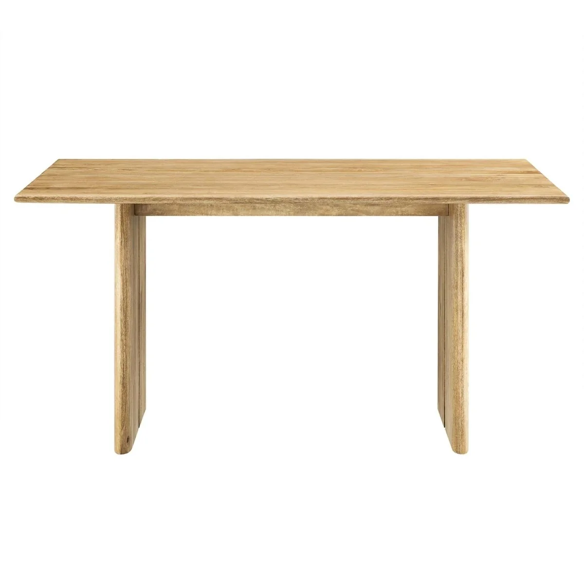 60 Inch Walnut Modern Farmhouse Solid Wood Dining Table - Image 15
