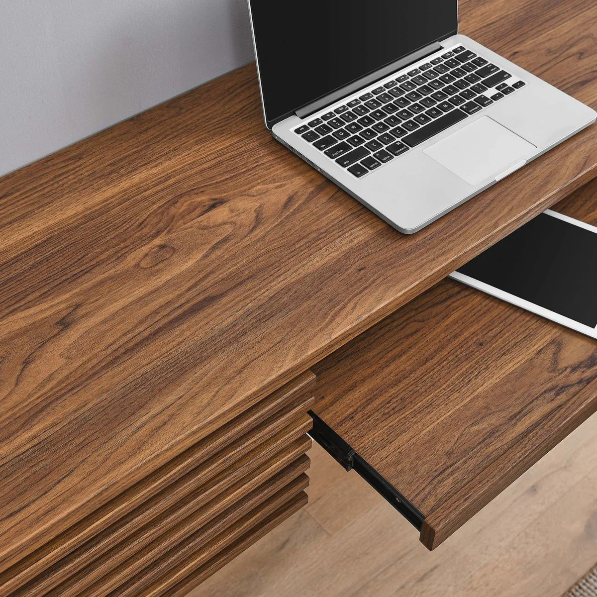 60" Wall Mount Wood Office Desk Floating Wall-Mounted Workspace for Home Office - Image 19