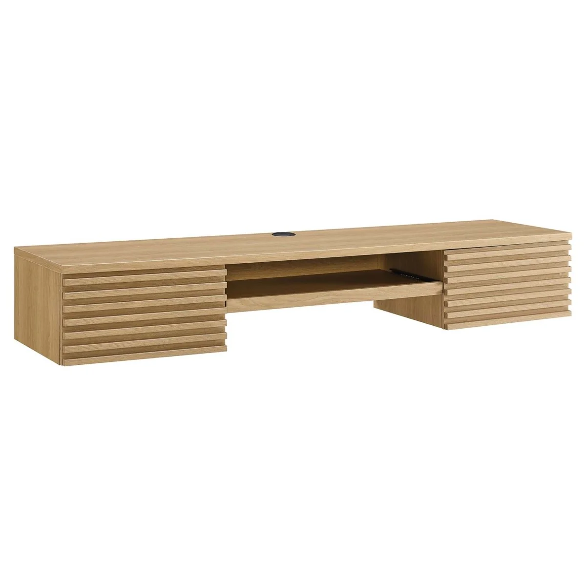 60" Wall Mount Wood Office Desk Floating Wall-Mounted Workspace for Home Office - Image 20