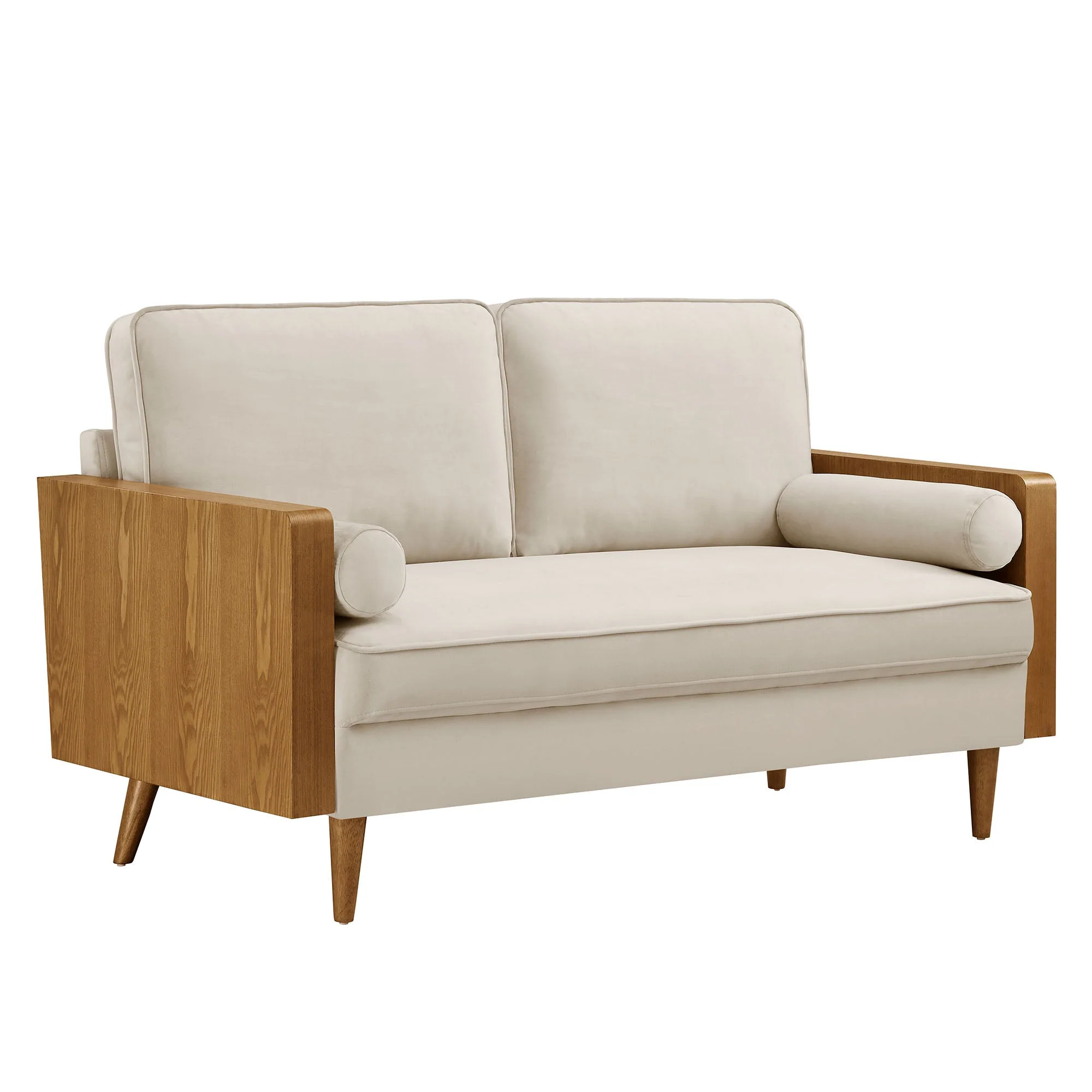 61 Inch Mid-Century Modern Performance Velvet Loveseat - Image 8