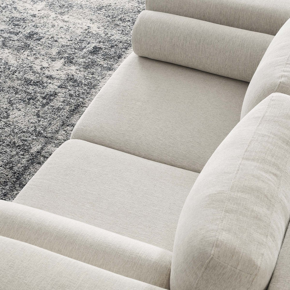 61-Inch Visible Heathered Fabric Loveseat - Image 11