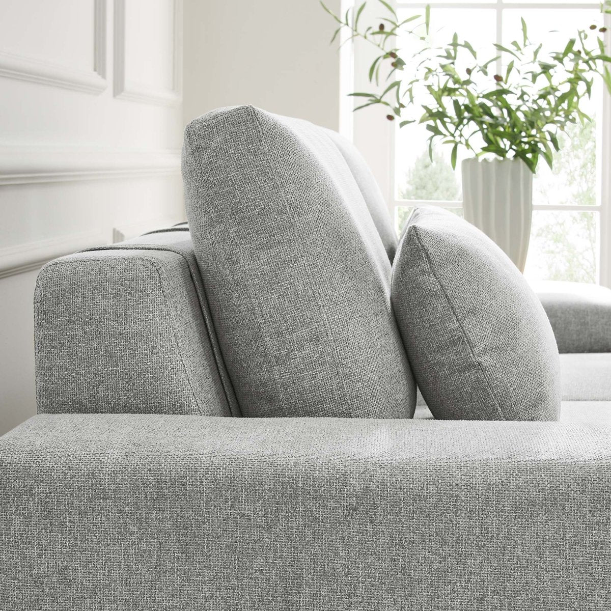 68 Inch Modern Upholstered Fabric Loveseat - Image 9