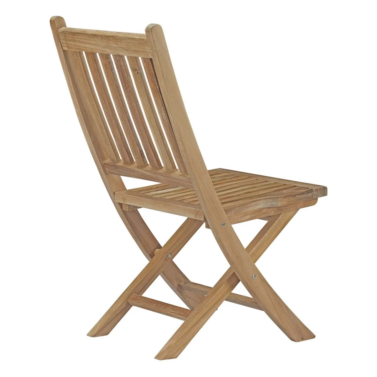 7-Piece Outdoor Teak Wood Dining Set – Natural Finish - Image 4