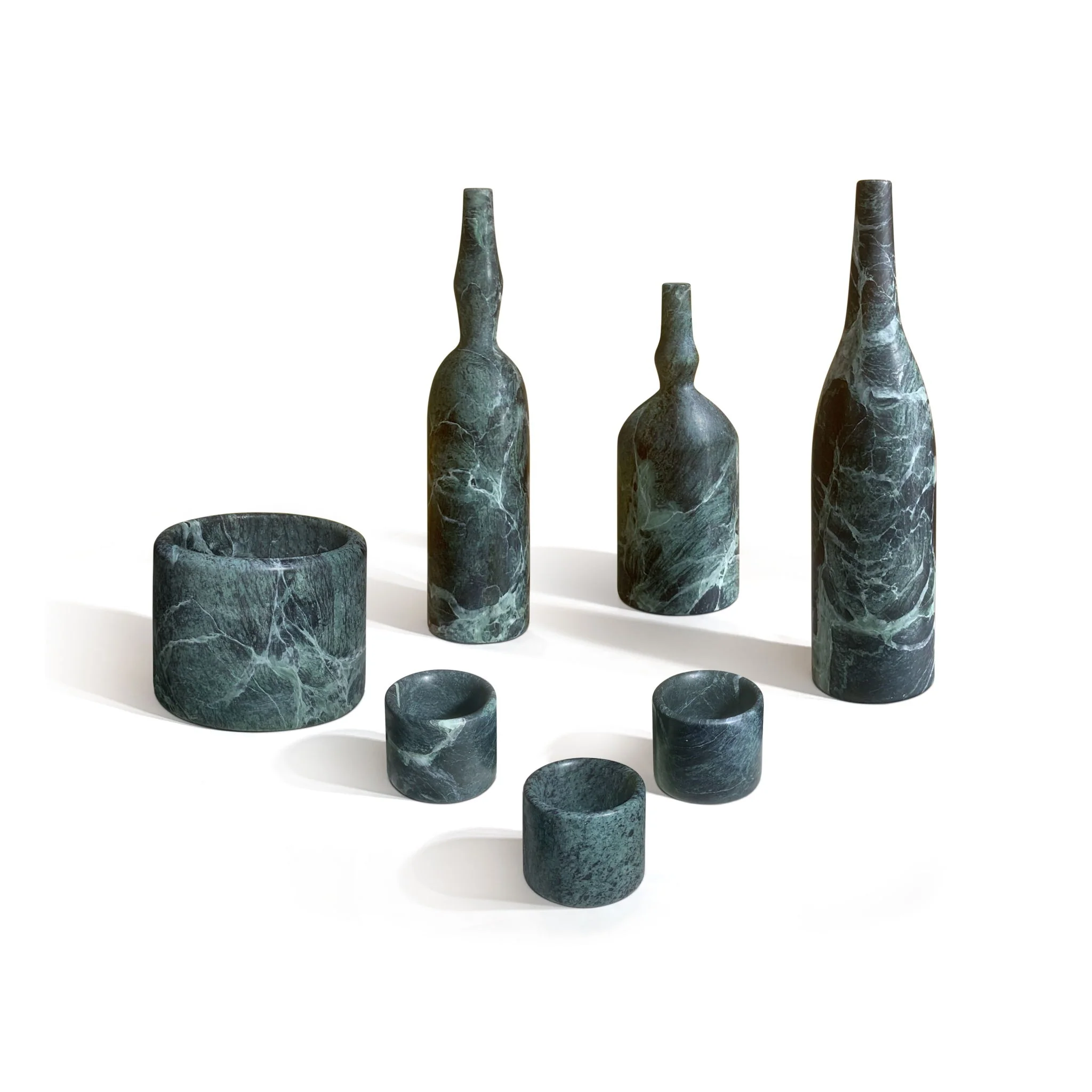 7 Pieces Luxury Natural Marble Living Room Accessories Set - Image 12