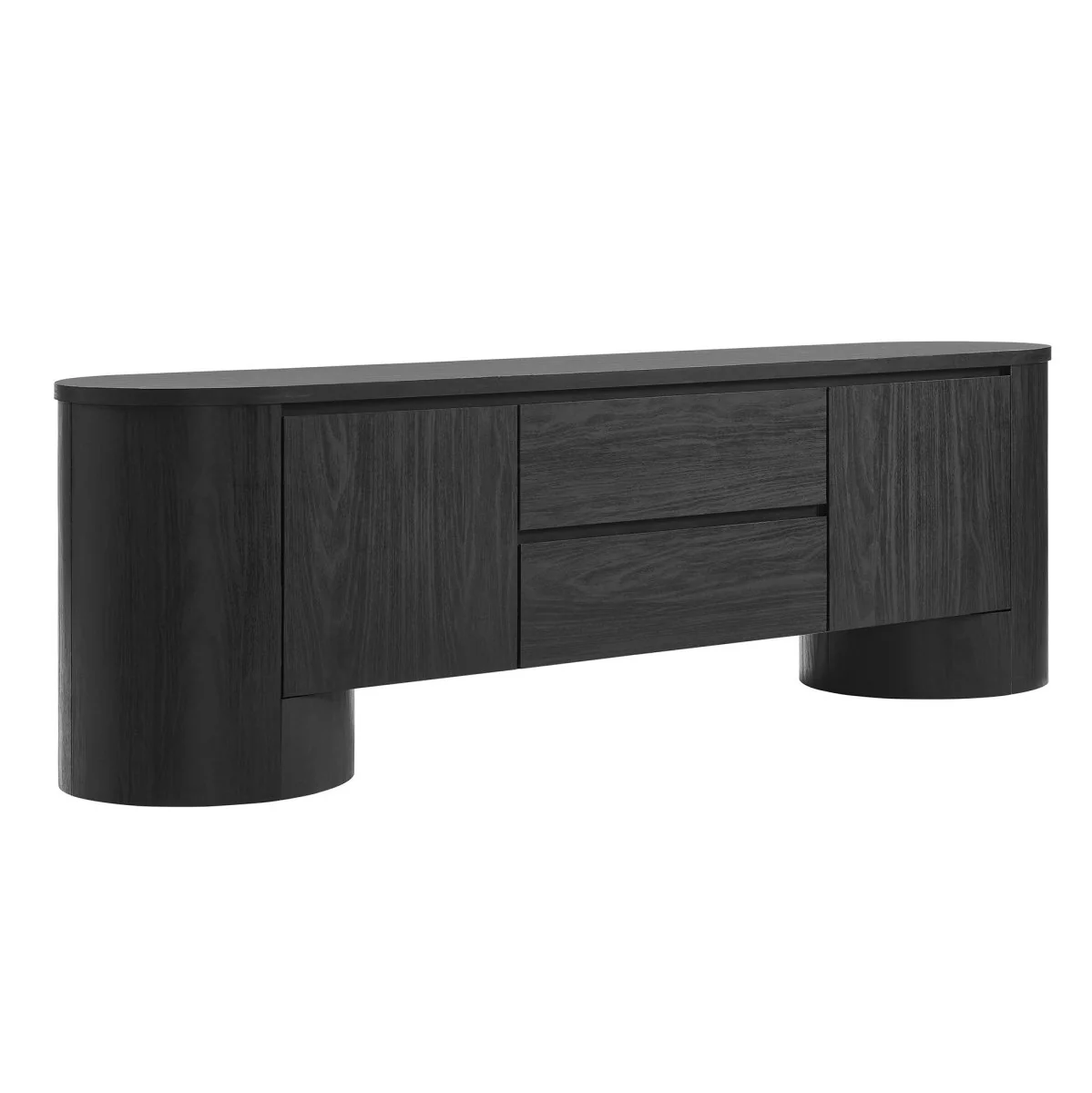 71 Inch Sophisticated Oval TV Cabinet - Image 9