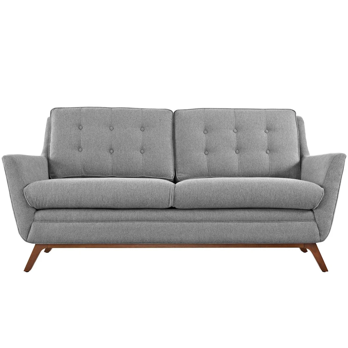 72 Inch Mid-Century Modern Upholstered Fabric Loveseat - Image 14