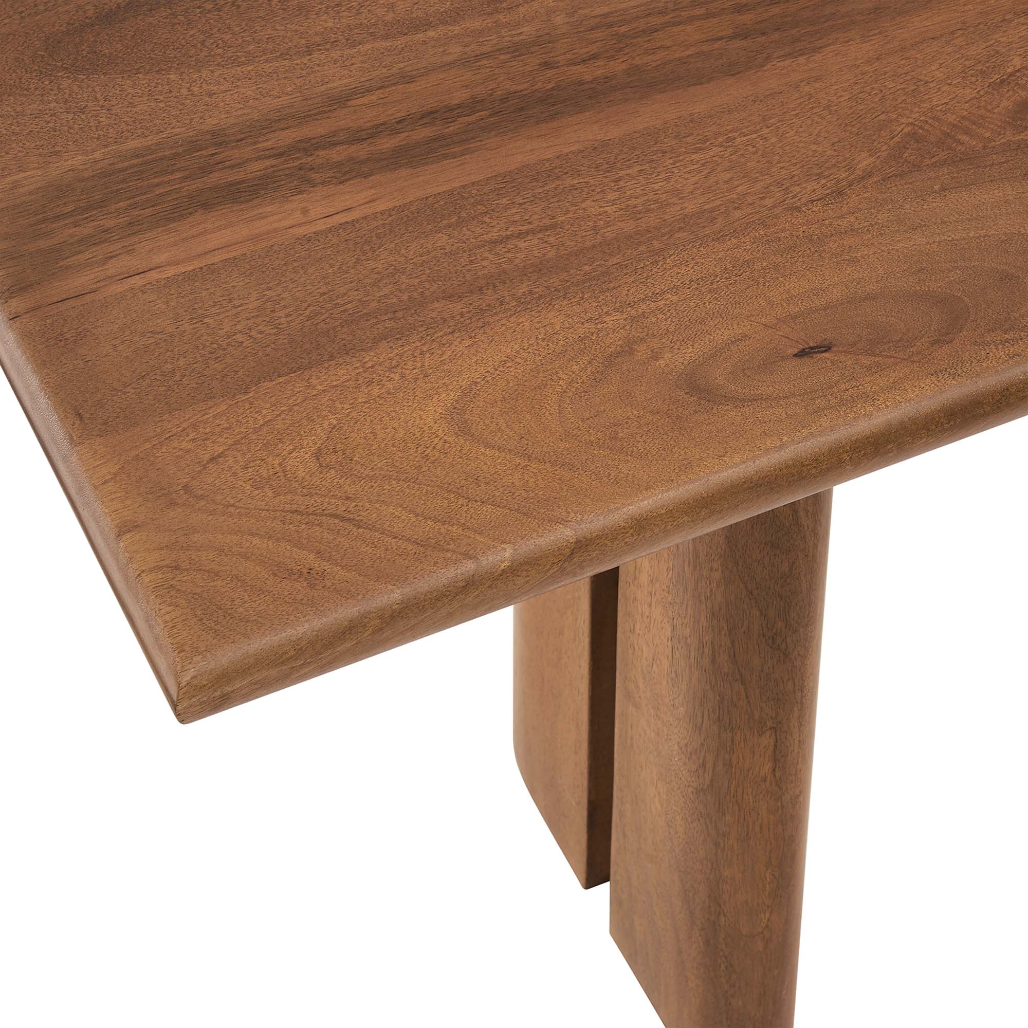 72 Inch Solid Mango Wood Dining Bench with Modern Farmhouse Design - Image 6