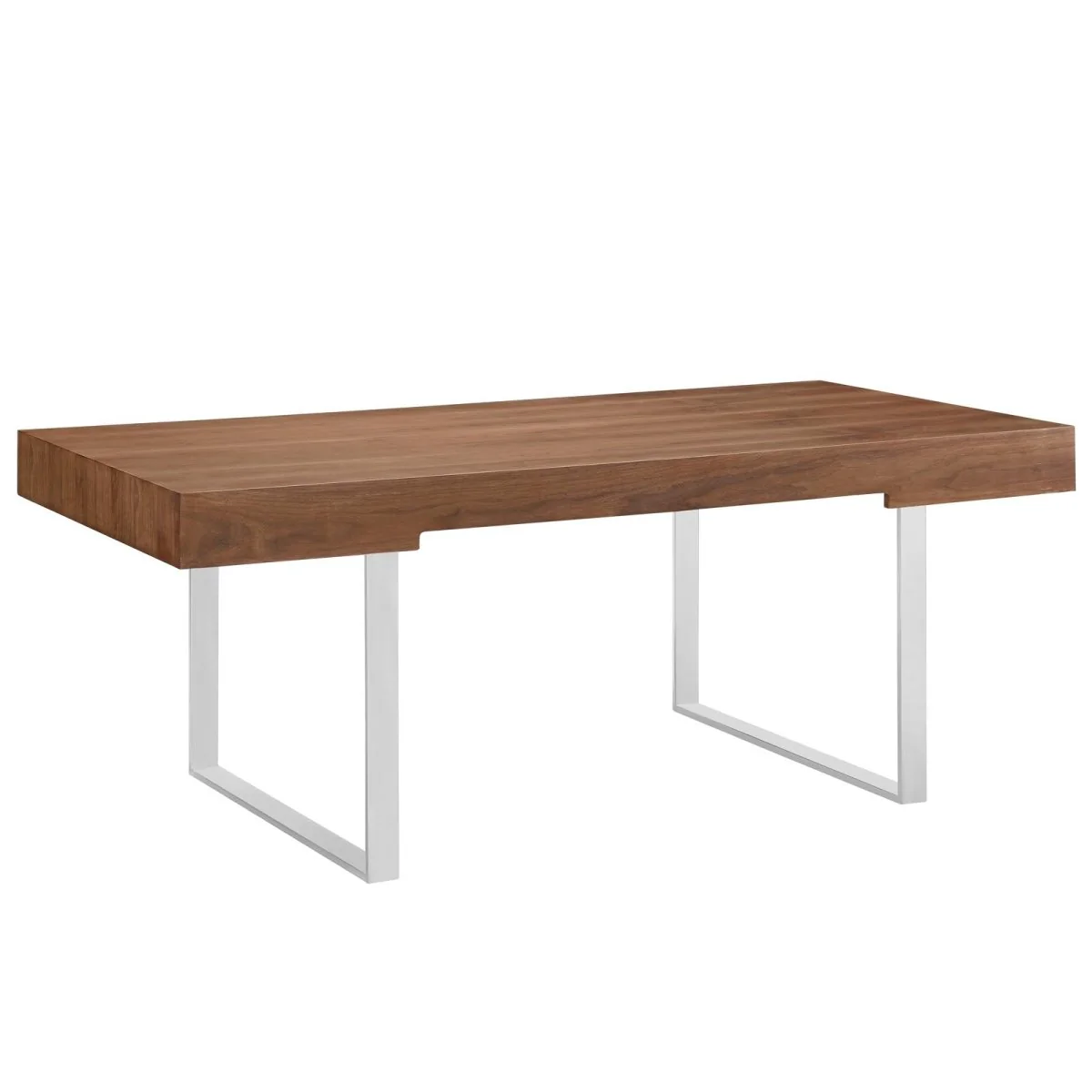 75" Modern Steel Base Office Desk with Sleek Contemporary Design and Durability - Image 3