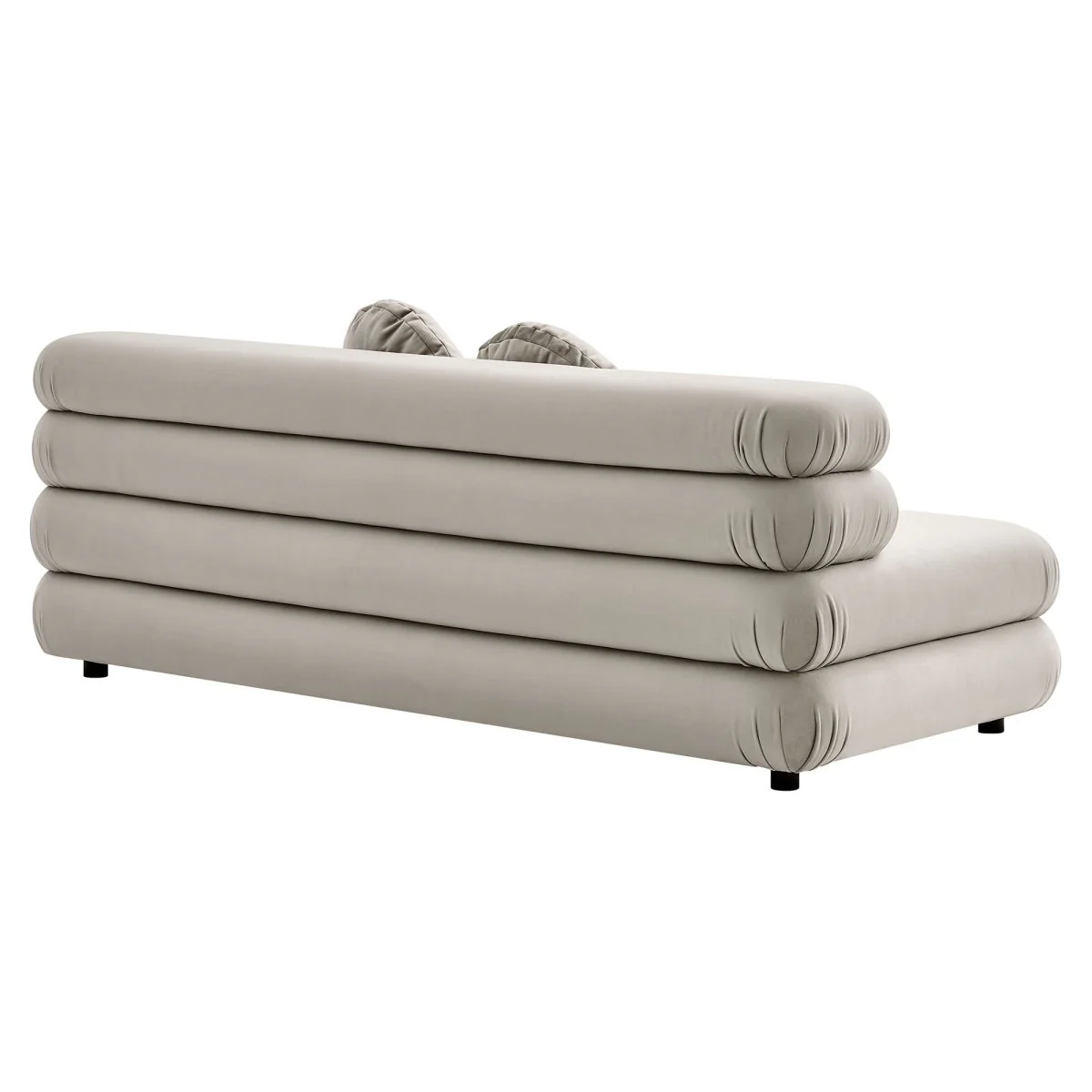 78 Inch Jubilee Performance Velvet Modular Armless Loveseat - Image 4