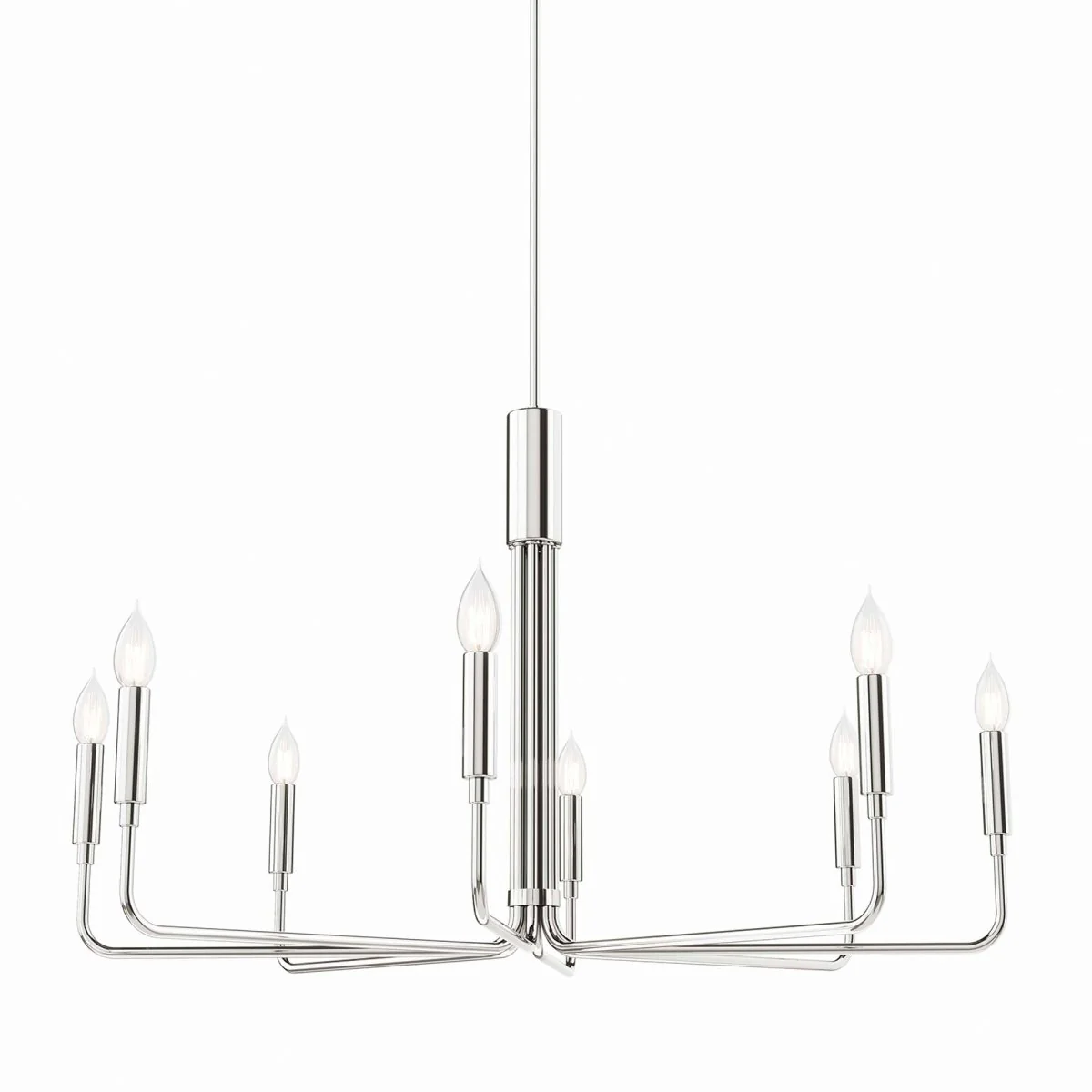 8-Light Modern Metal Chandelier – Contemporary Ceiling Fixture for Dining Room - Image 15