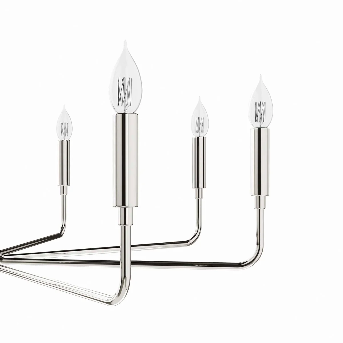 8-Light Modern Metal Chandelier – Contemporary Ceiling Fixture for Dining Room - Image 18