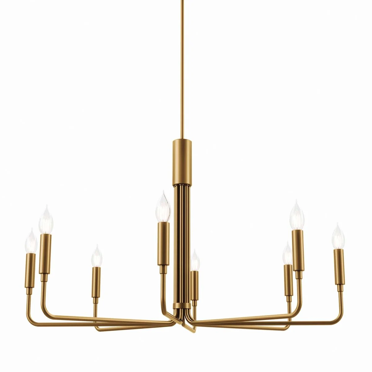 8-Light Modern Metal Chandelier – Contemporary Ceiling Fixture for Dining Room - Image 6