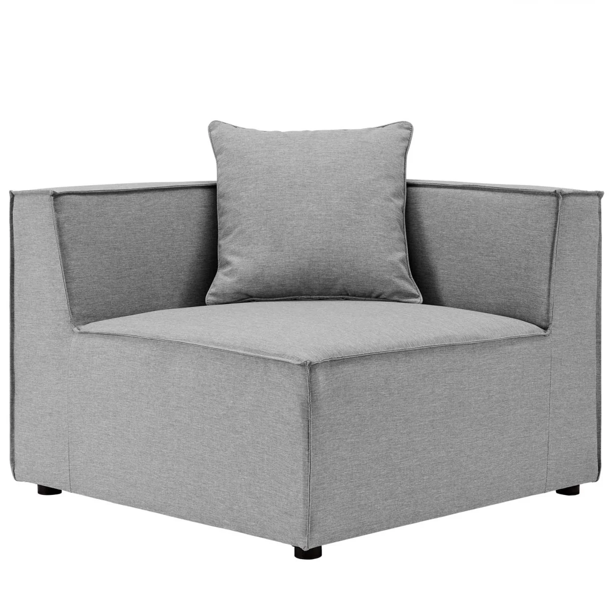 8-Piece Outdoor Upholstered Aluminum Sectional Sofa with Cushions and Modular Design - Image 13