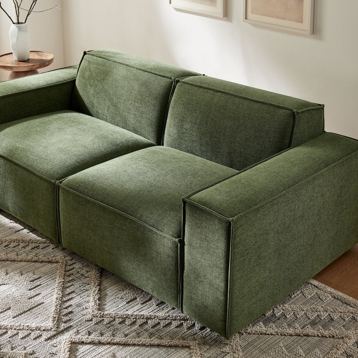 83 Inch 2-Piece Performance Fabric Upholstered Modular Loveseat - Image 30