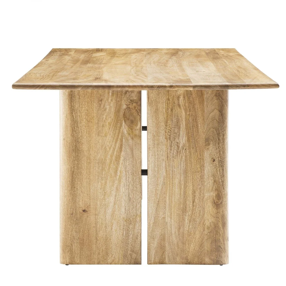 86 Inch Modern Farmhouse Solid Wood Dining Table - Image 12