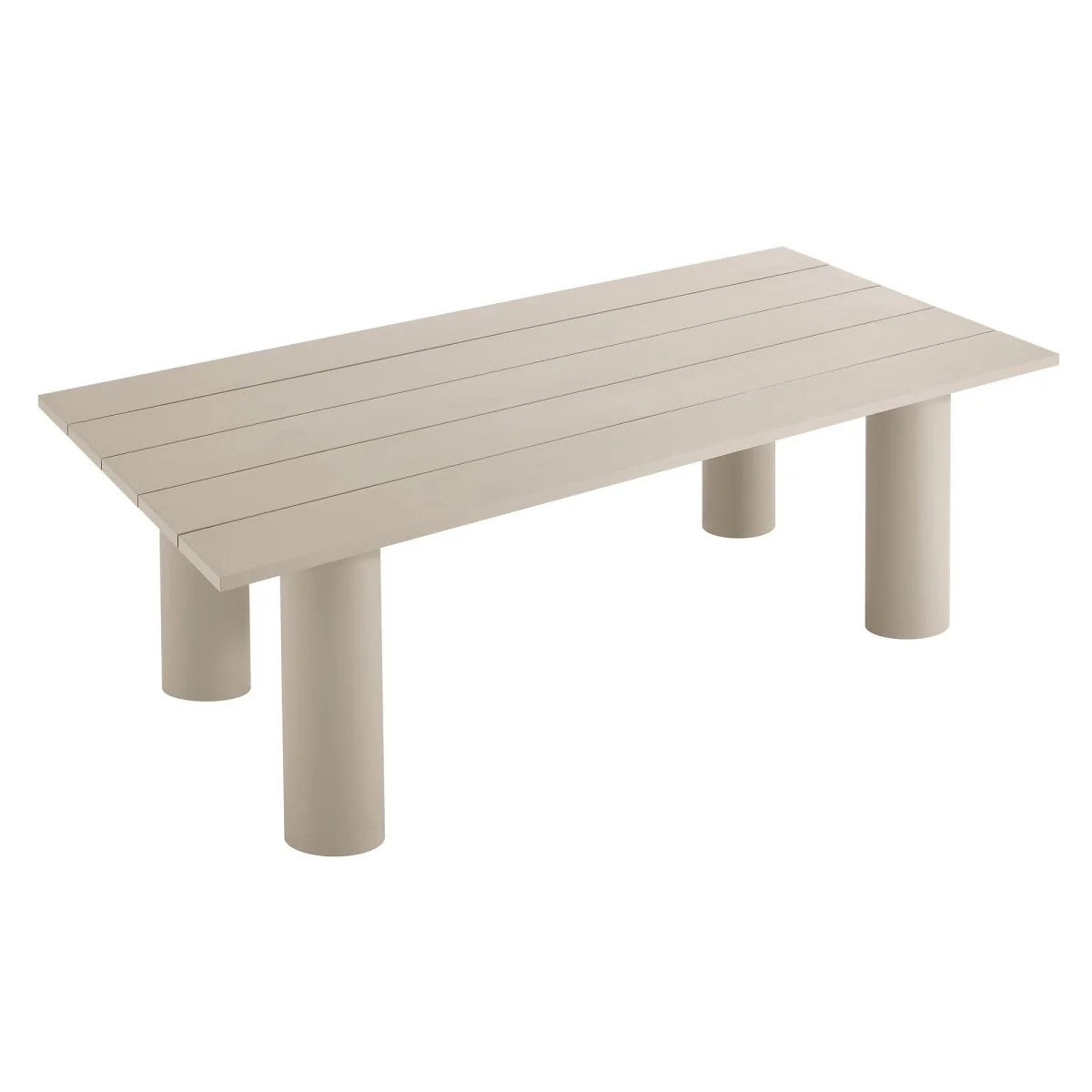 87" Rectangular Aluminum Outdoor Dining Table for Patio and Garden Seating, Weatherproof - Image 14